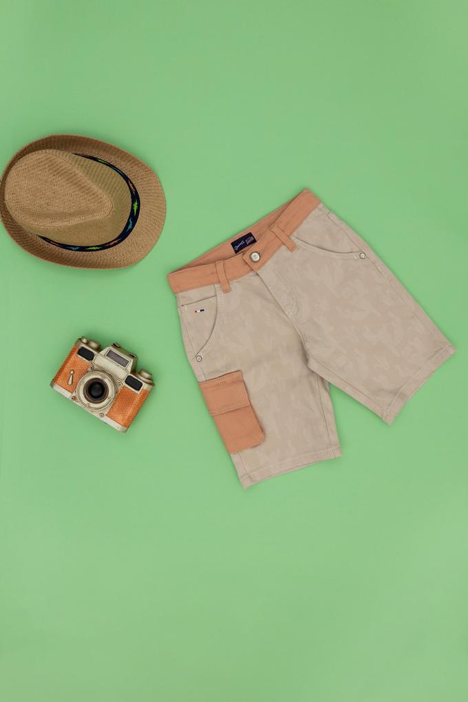 Erkek Çocuk Bej Jean Şort