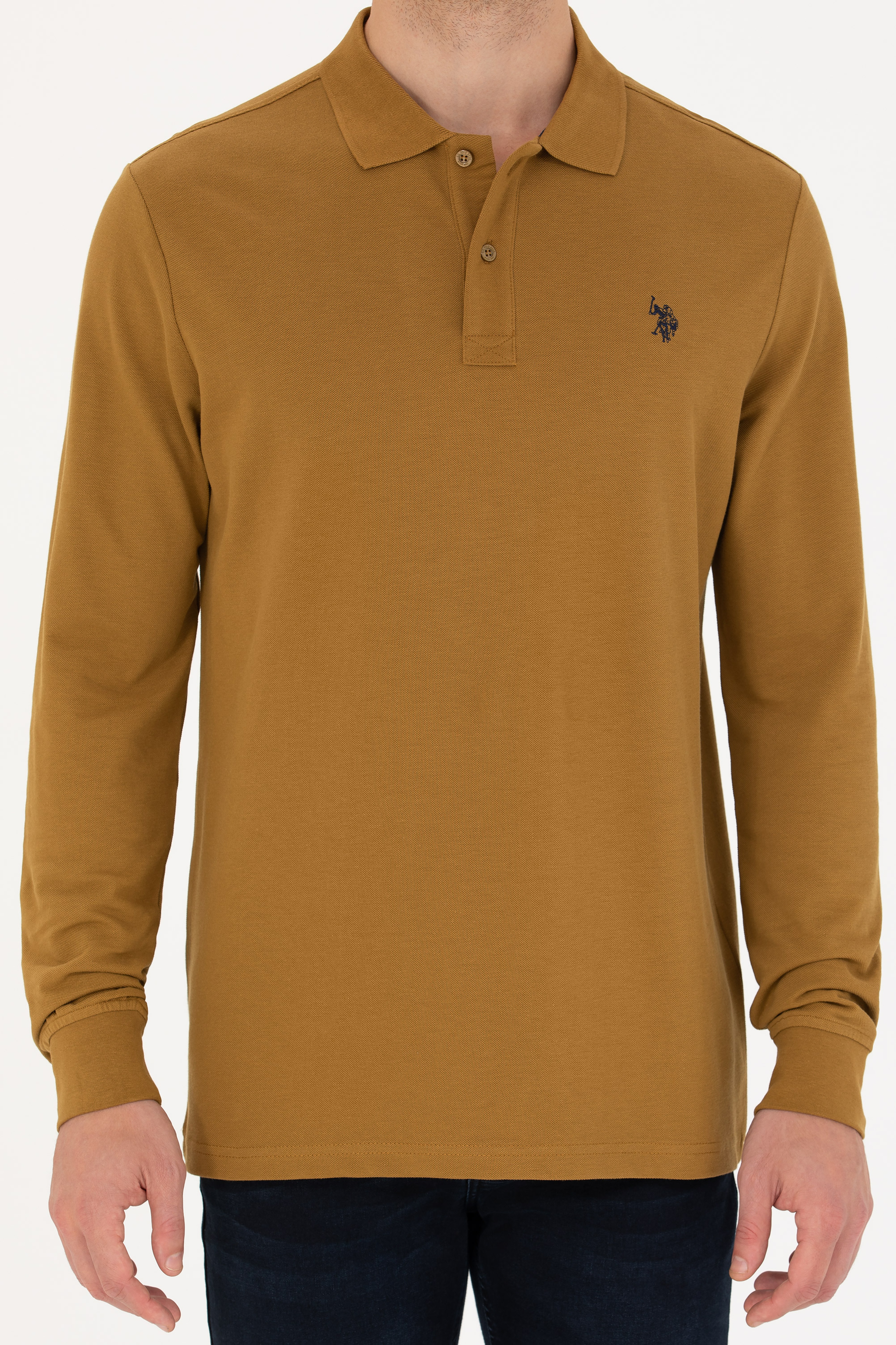 Erkek Açık Haki Basic Sweatshirt