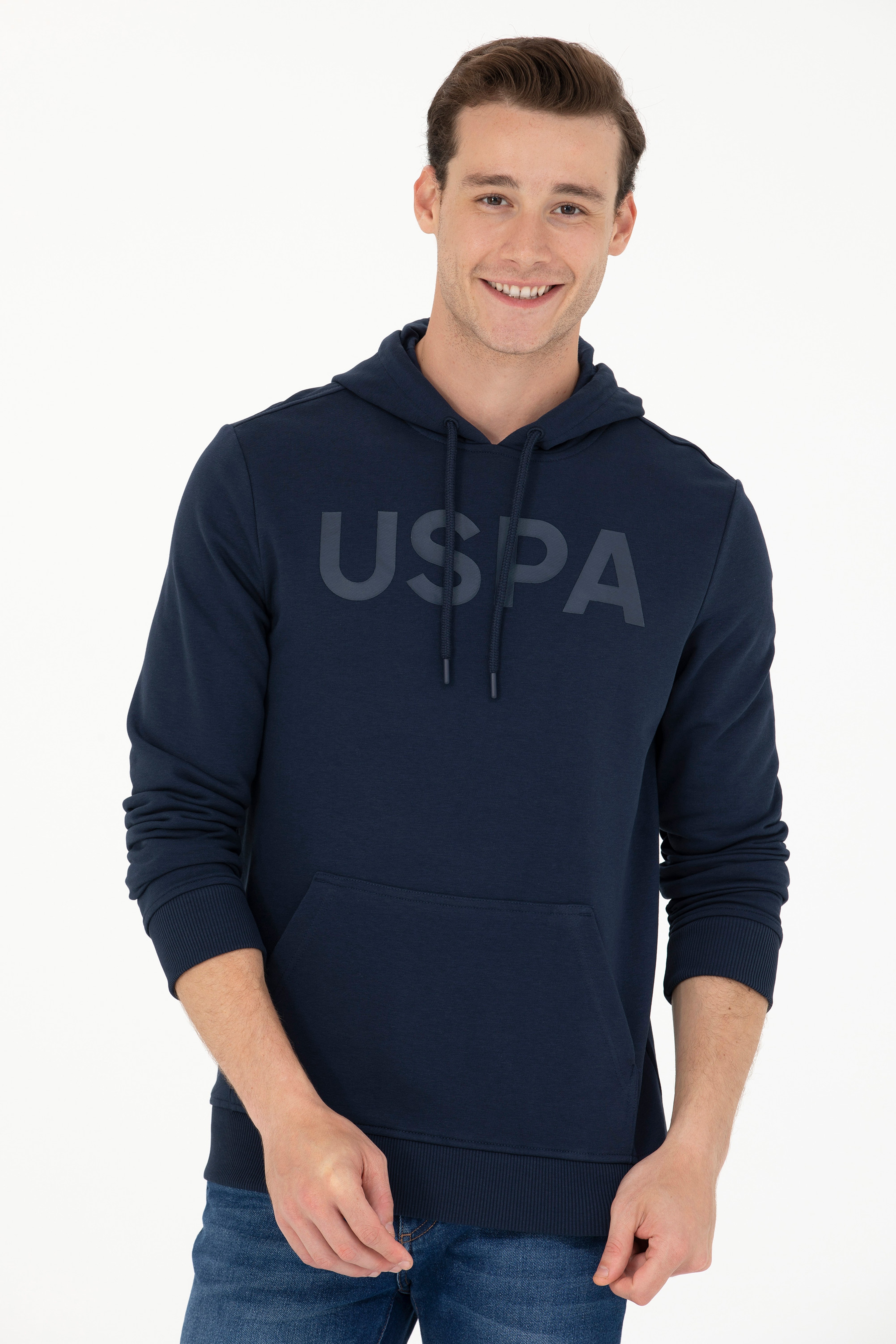 Erkek Lacivert Basic Sweatshirt - Image 1