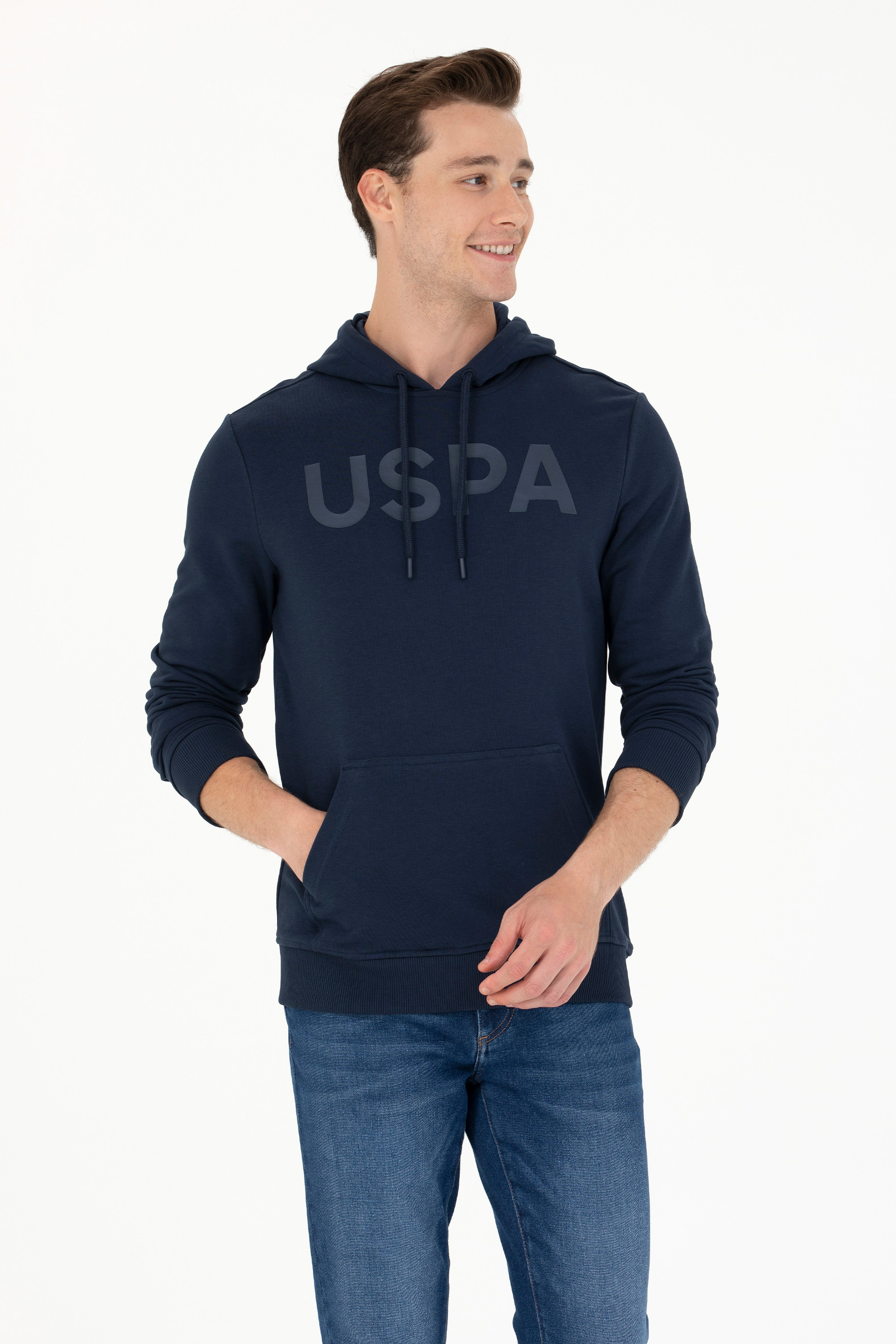 Erkek Lacivert Basic Sweatshirt