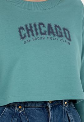 Kadın Mint Bisiklet Yaka Sweatshirt - 50271650030