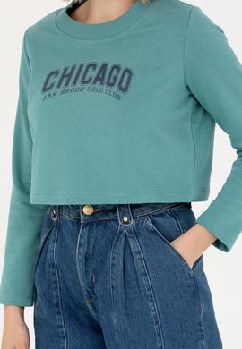 Kadın Mint Bisiklet Yaka Sweatshirt - 50271650030