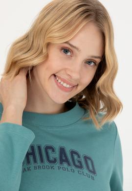 Kadın Mint Bisiklet Yaka Sweatshirt - 50271650030