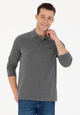 Erkek Antrasit Melanj Basic Sweatshirt - 50276314061