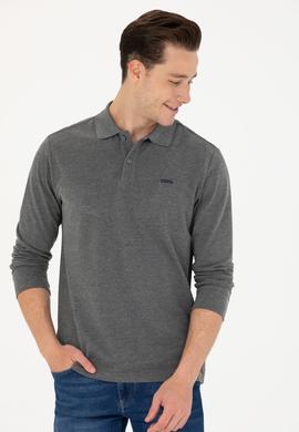 Erkek Antrasit Melanj Basic Sweatshirt - 50276314061