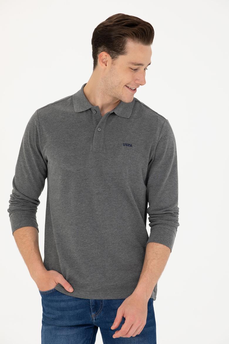 Erkek Antrasit Melanj Basic Sweatshirt - 50276314061