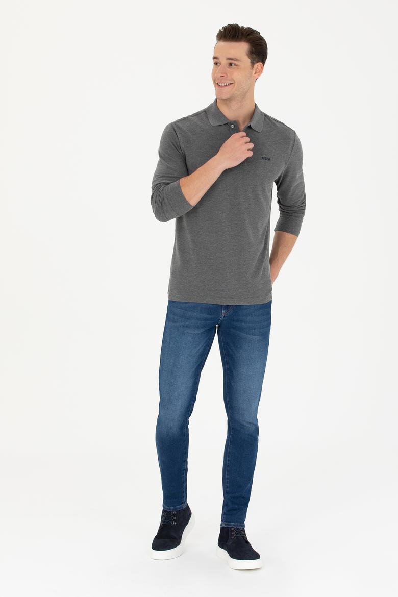 Erkek Antrasit Melanj Basic Sweatshirt - 50276314061