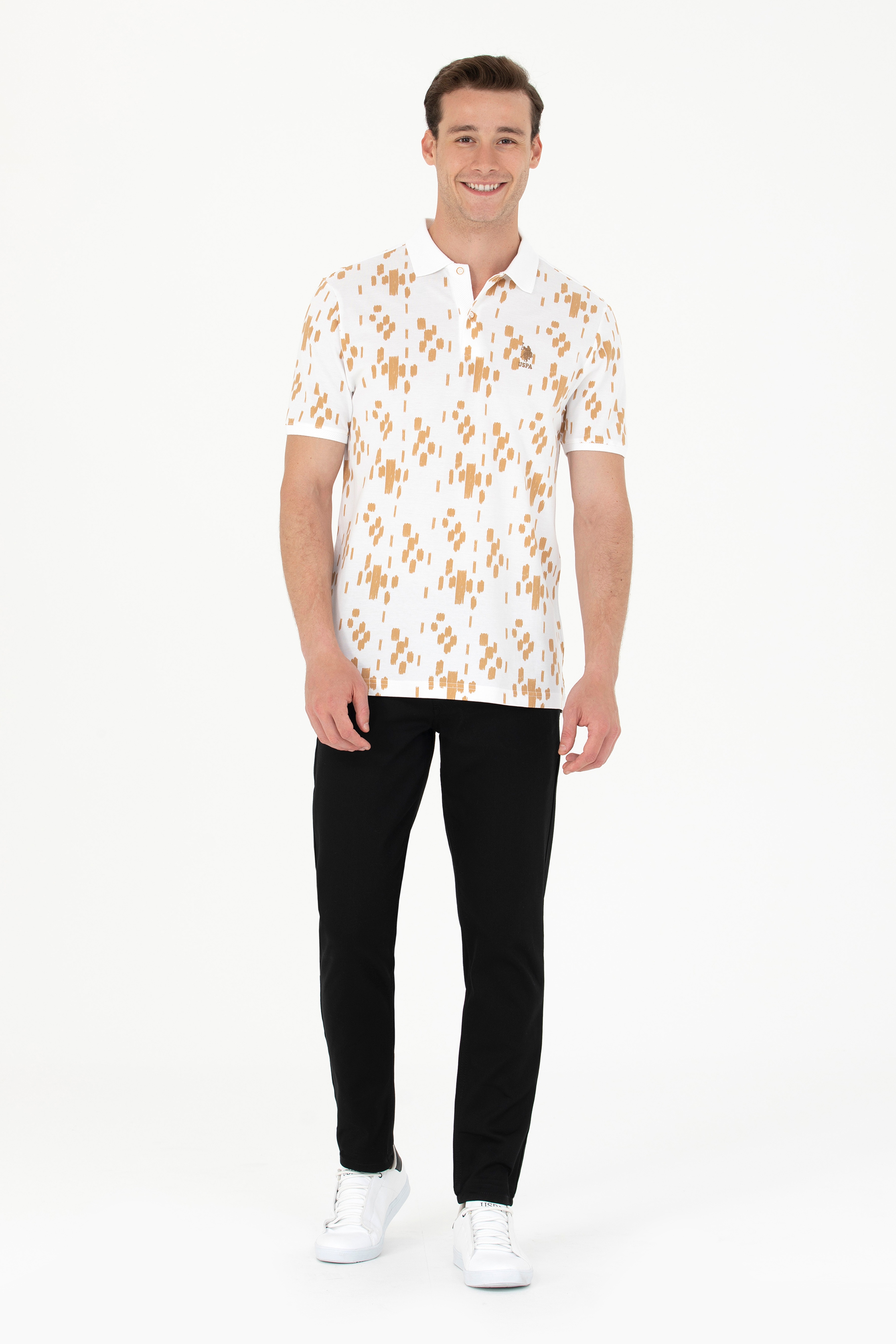Erkek Camel Polo Yaka Tişört