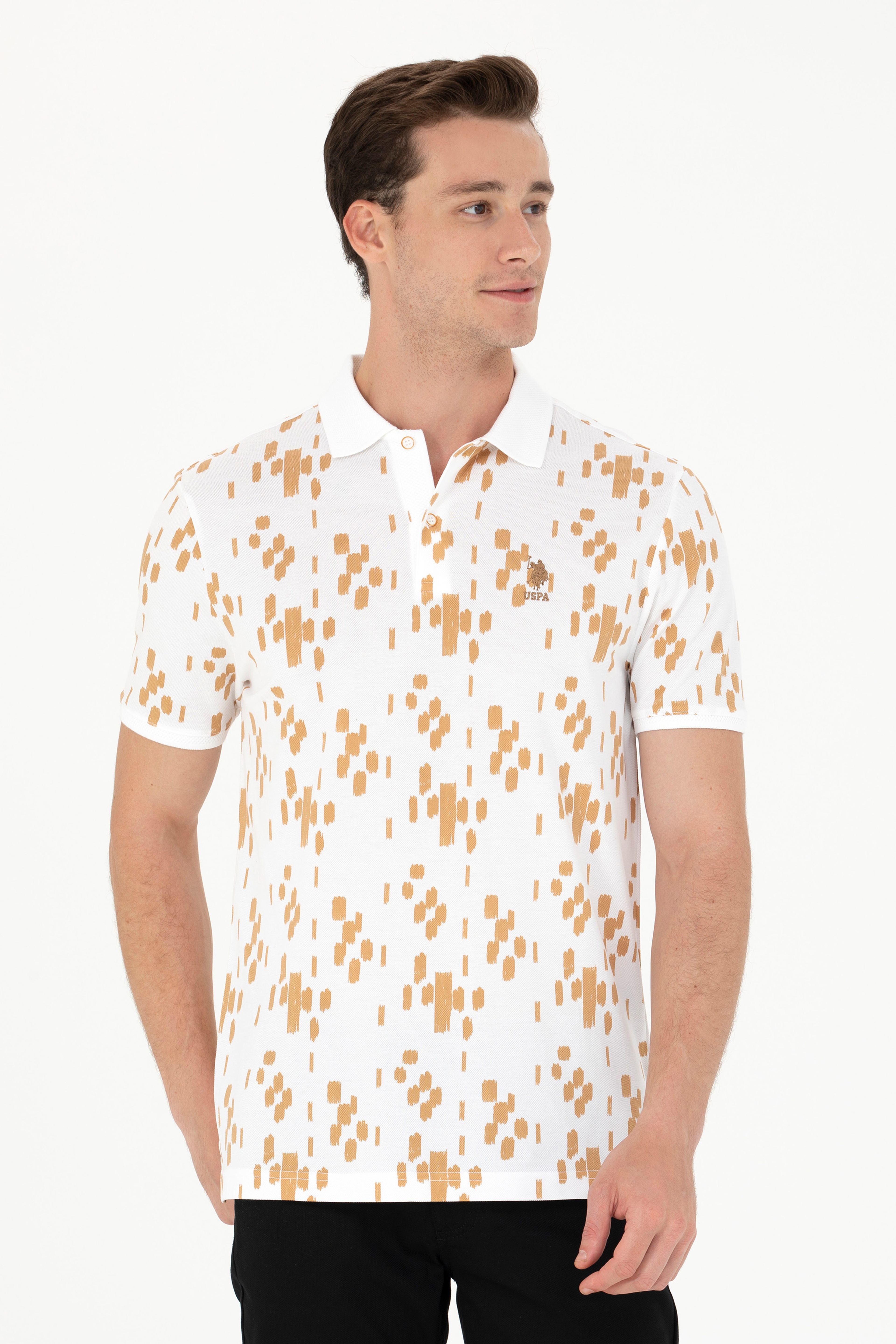Erkek Camel Polo Yaka Tişört - Image 3