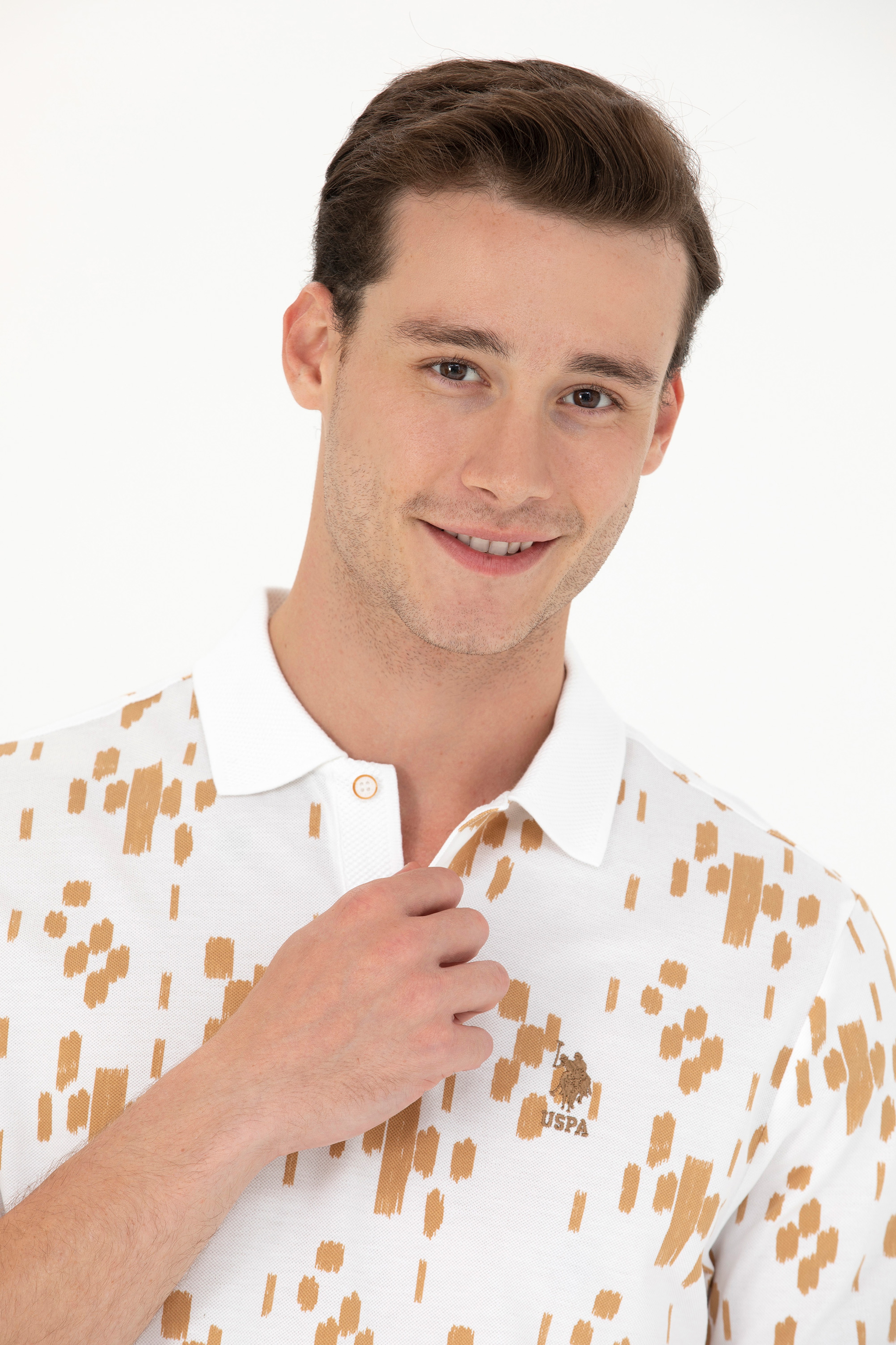 Erkek Camel Polo Yaka Tişört
