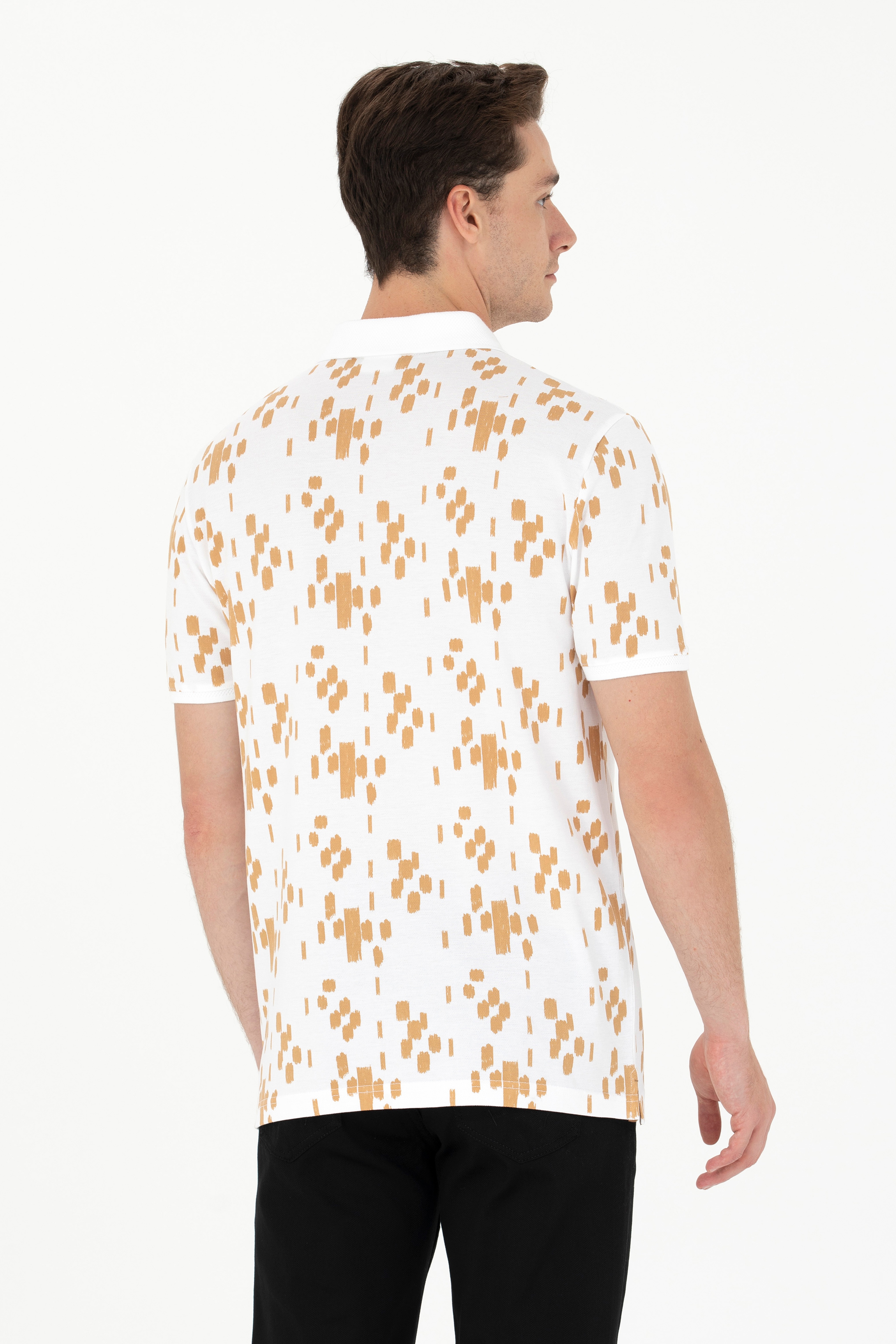 Erkek Camel Polo Yaka Tişört - Image 5