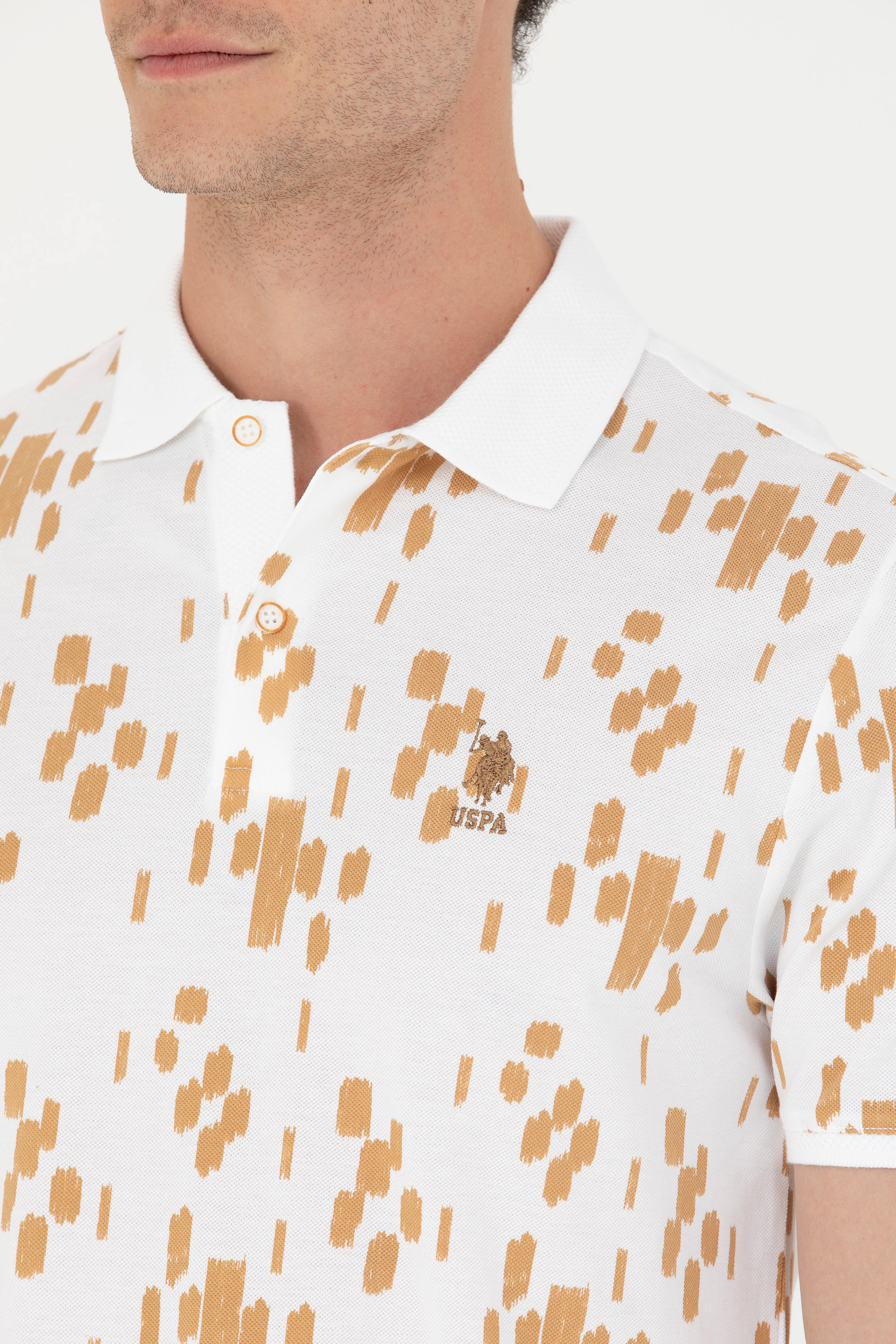 Erkek Camel Polo Yaka Tişört - Image 7