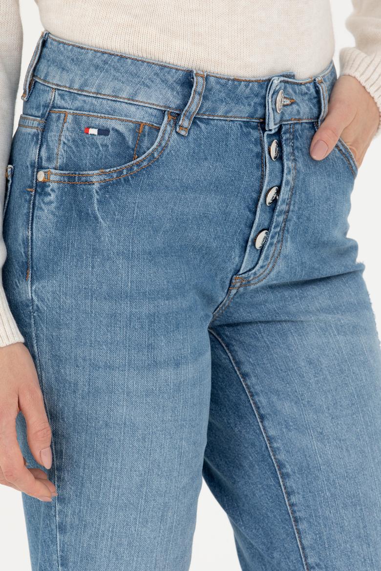 Kadın Mavi Jean Pantolon - 50272298015