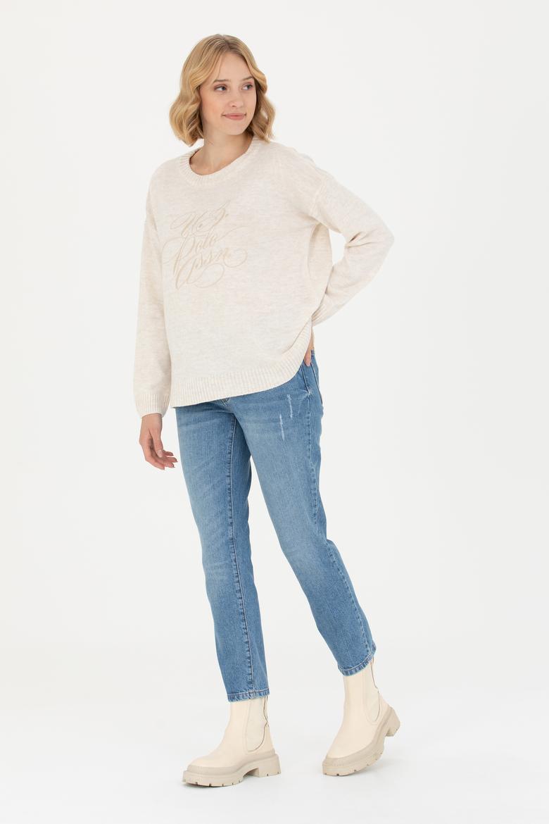 Kadın Mavi Jean Pantolon