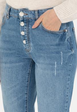 Kadın Mavi Jean Pantolon - 50272298015