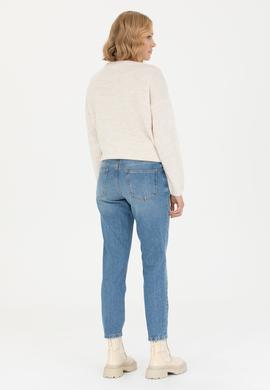 Kadın Mavi Jean Pantolon - 50272298015