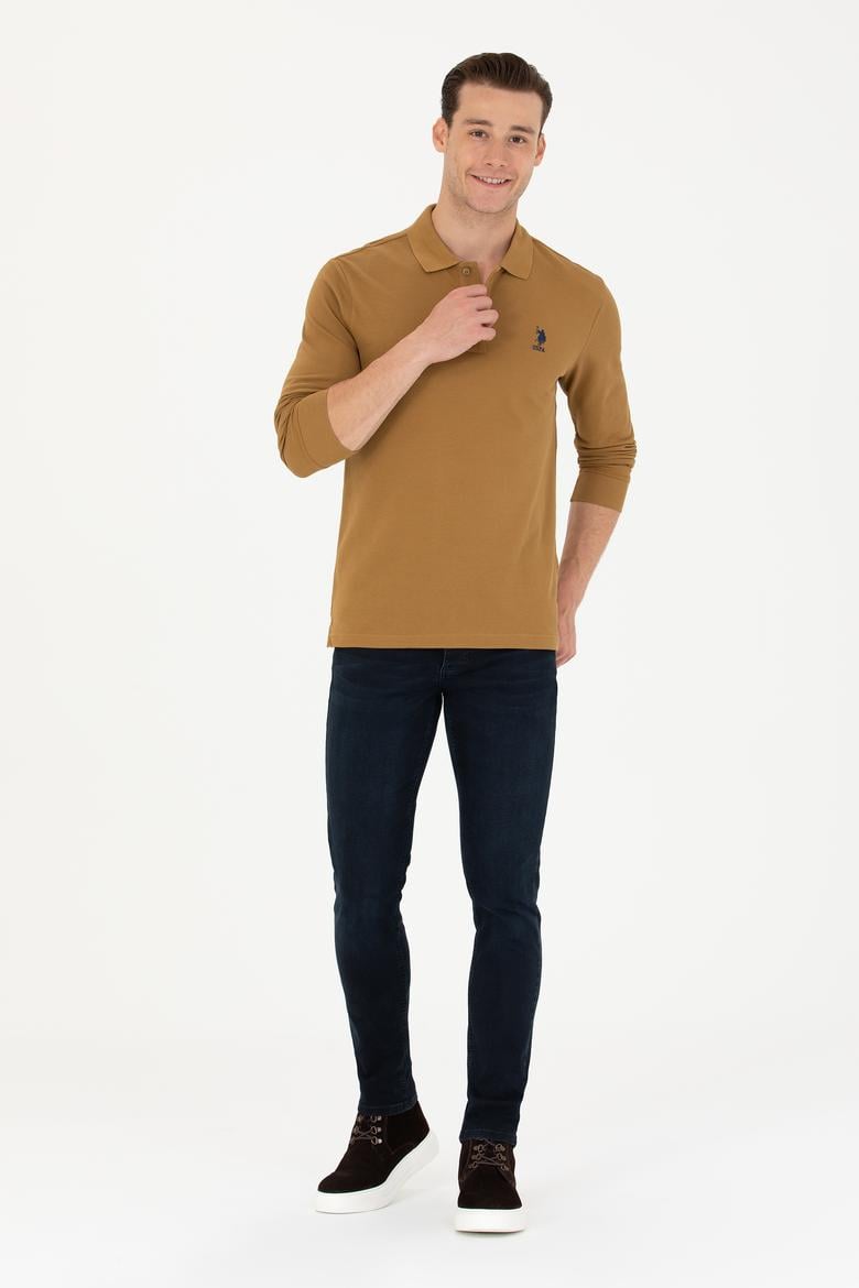 Erkek Açık Haki Basic Sweatshirt - 50269403276