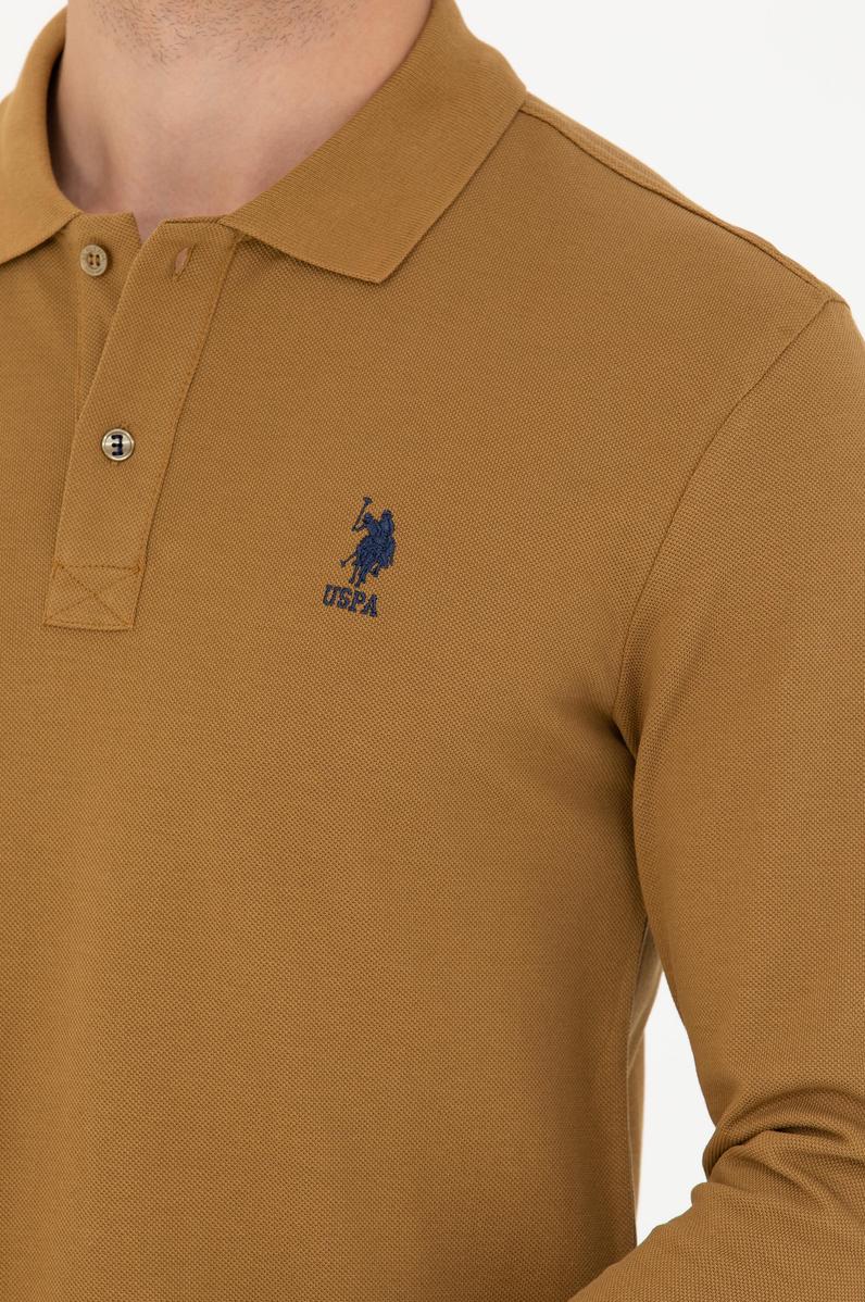 Erkek Açık Haki Basic Sweatshirt