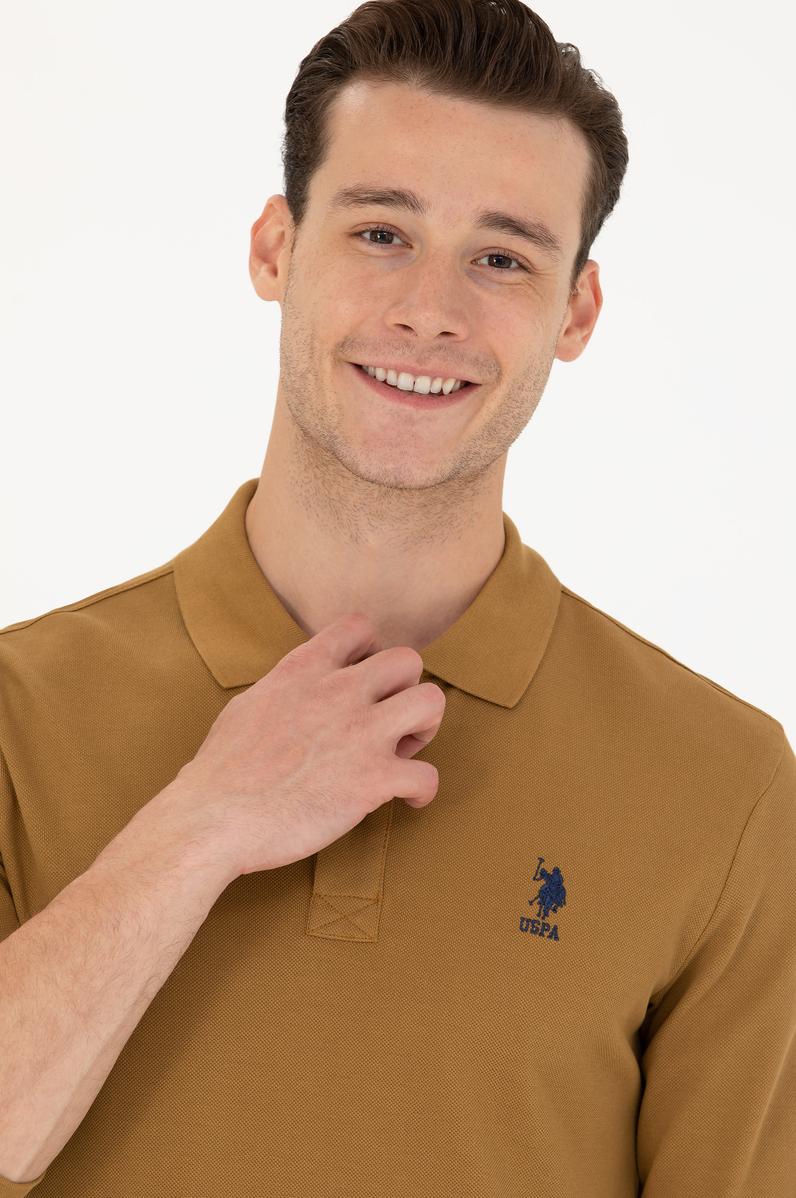 Erkek Açık Haki Basic Sweatshirt