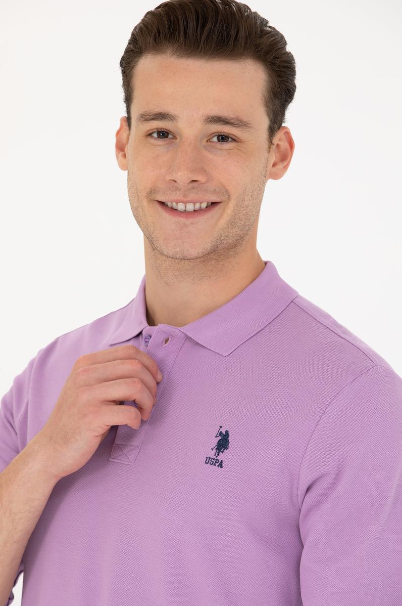 Erkek Lila Basic Sweatshirt