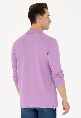 Erkek Lila Basic Sweatshirt - 50269403286