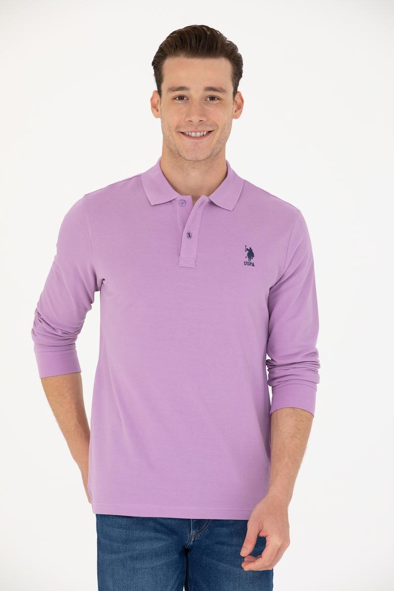 Erkek Lila Basic Sweatshirt