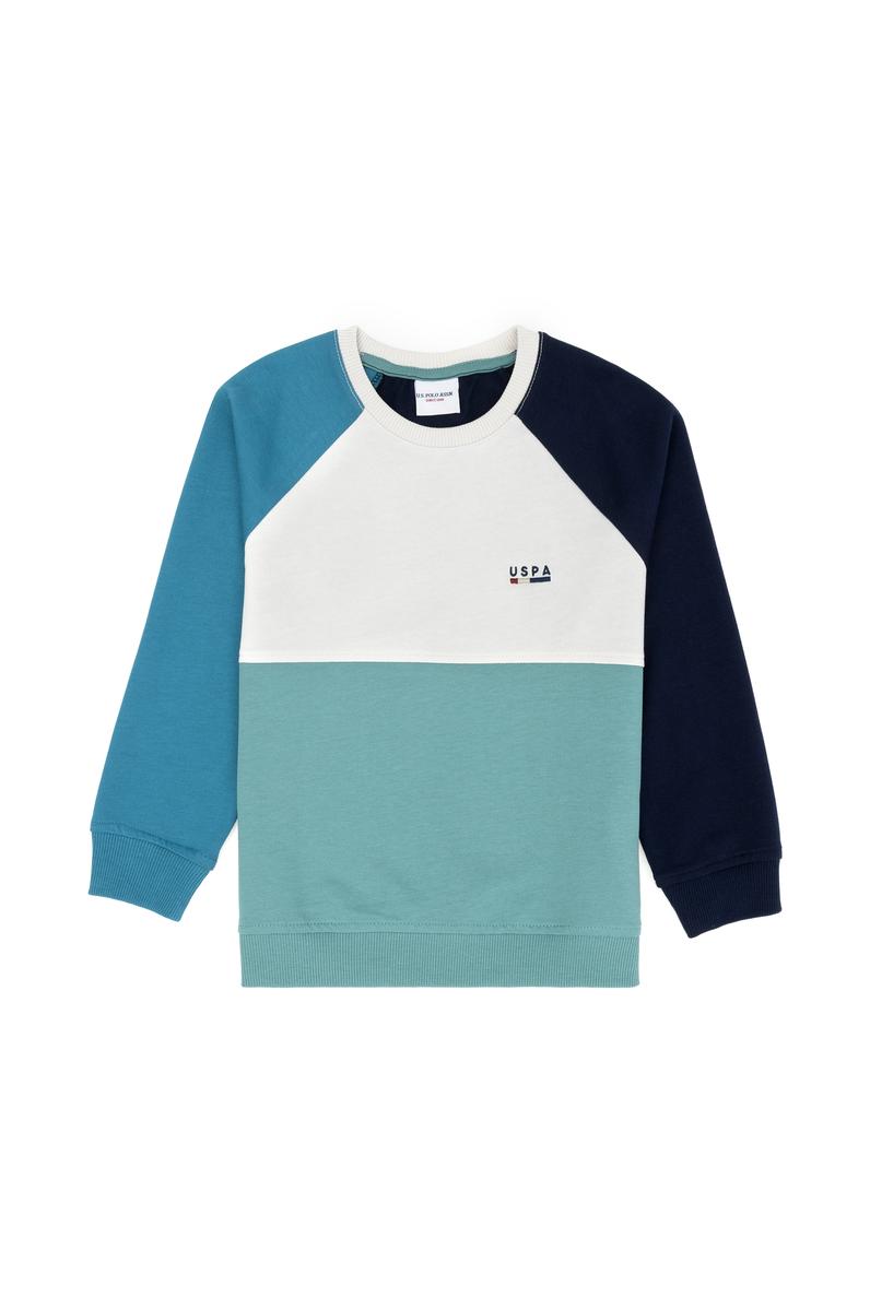 Çocuk Lacivert Bisiklet Yaka Sweatshirt