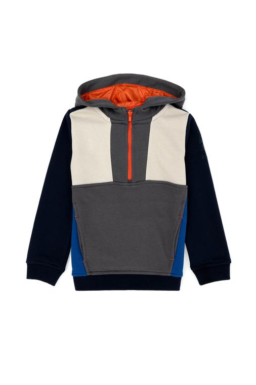 Çocuk Lacivert Kapüşonlu Sweatshirt