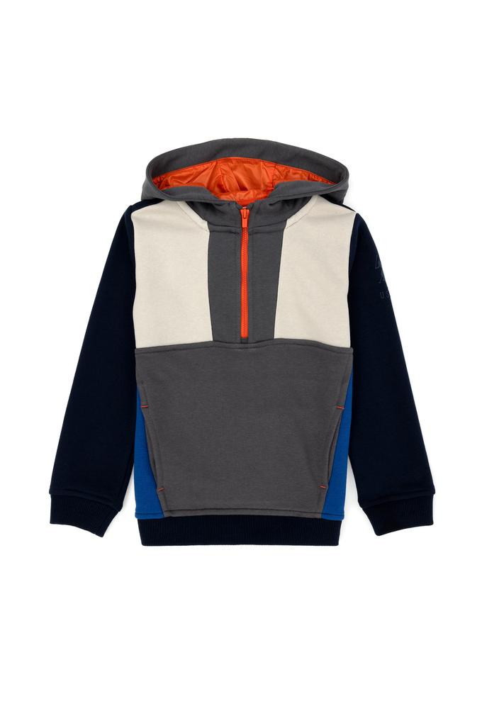 Çocuk Lacivert Kapüşonlu Sweatshirt