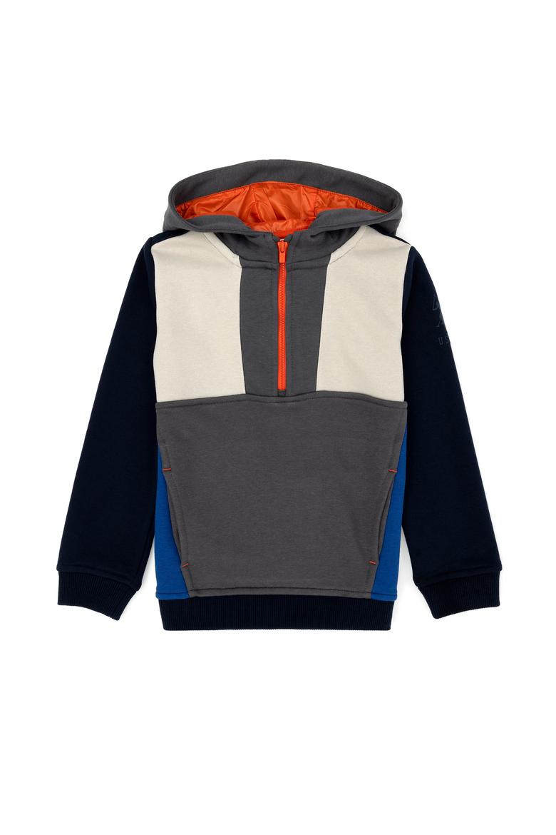 Çocuk Lacivert Kapüşonlu Sweatshirt