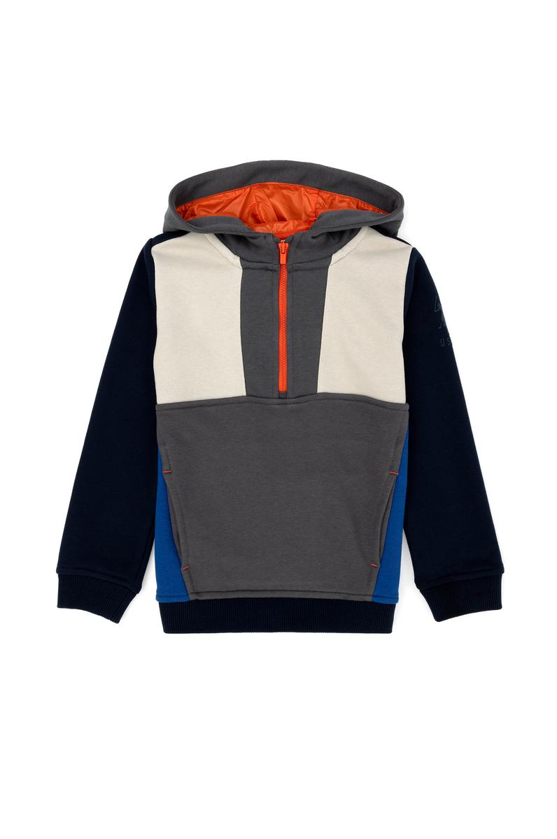 Çocuk Lacivert Kapüşonlu Sweatshirt