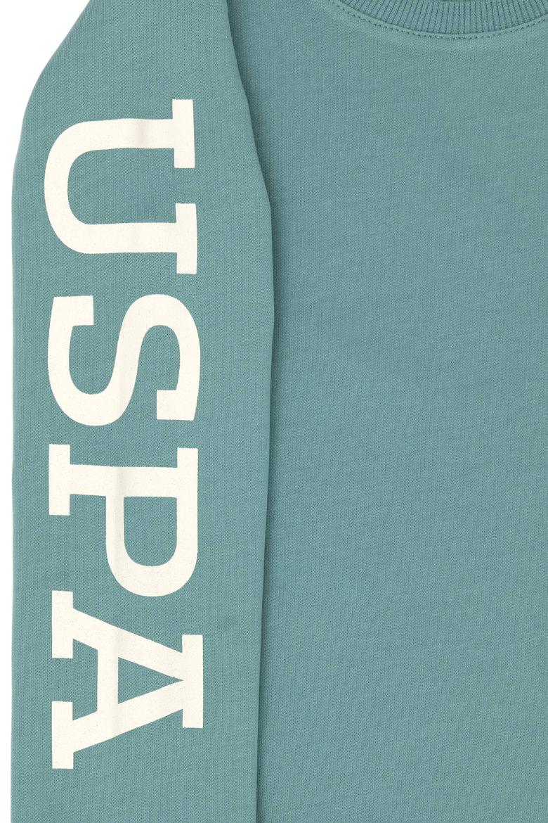 Erkek Çocuk Mint Basic Bisiklet Yaka Sweatshirt - 50274410039