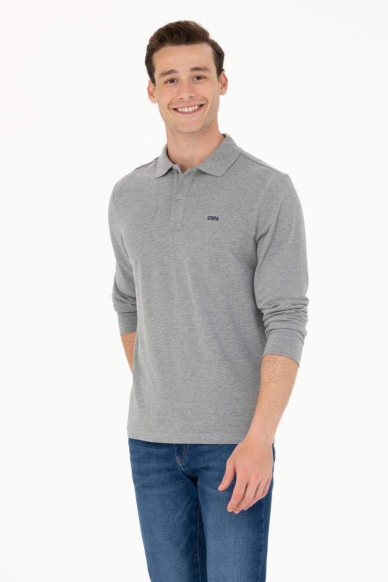 Erkek Gri Melanj Basic Sweatshirt - 50276314081