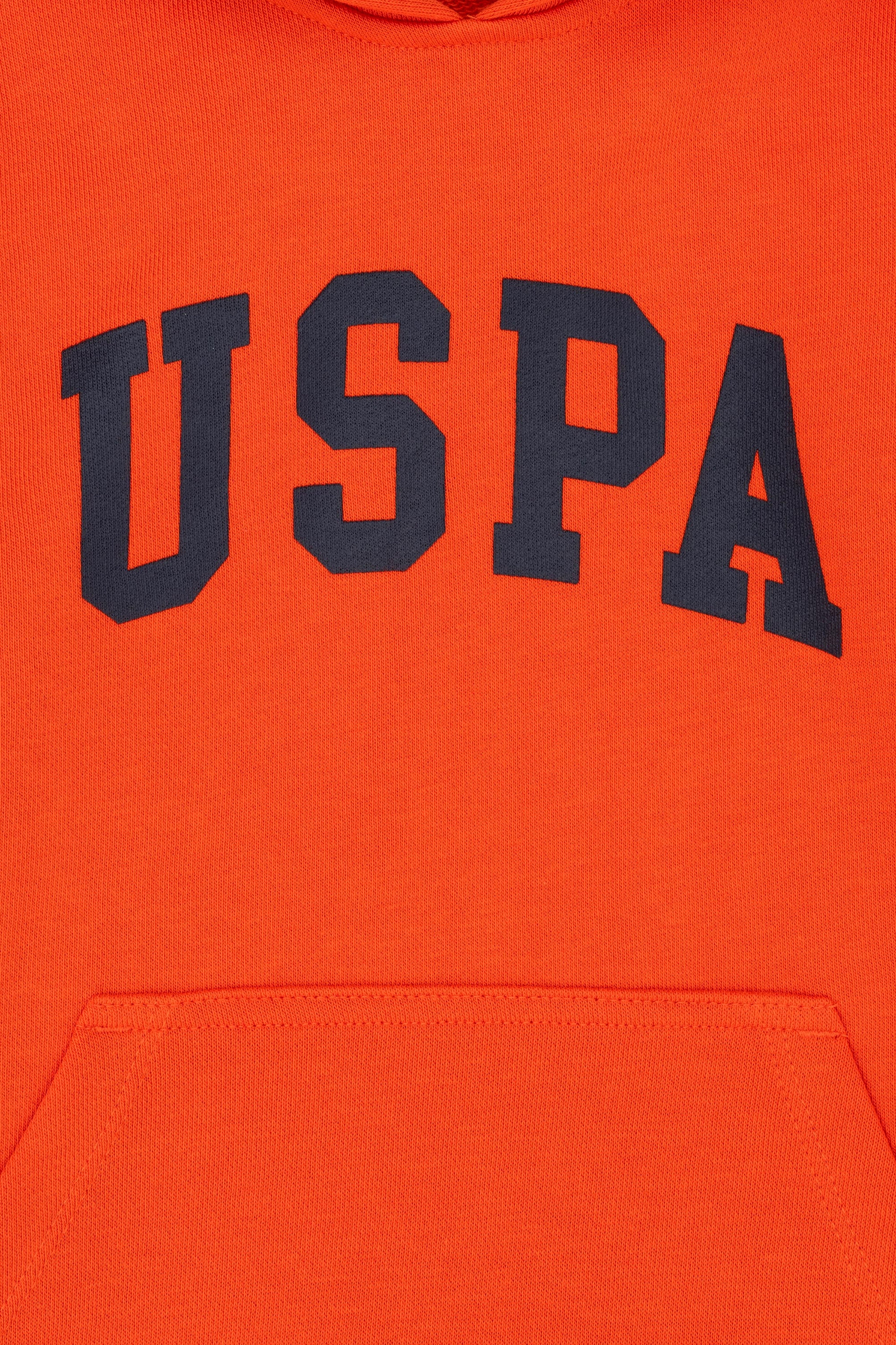 Çocuk Turuncu Basic Kapüşonlu Sweatshirt