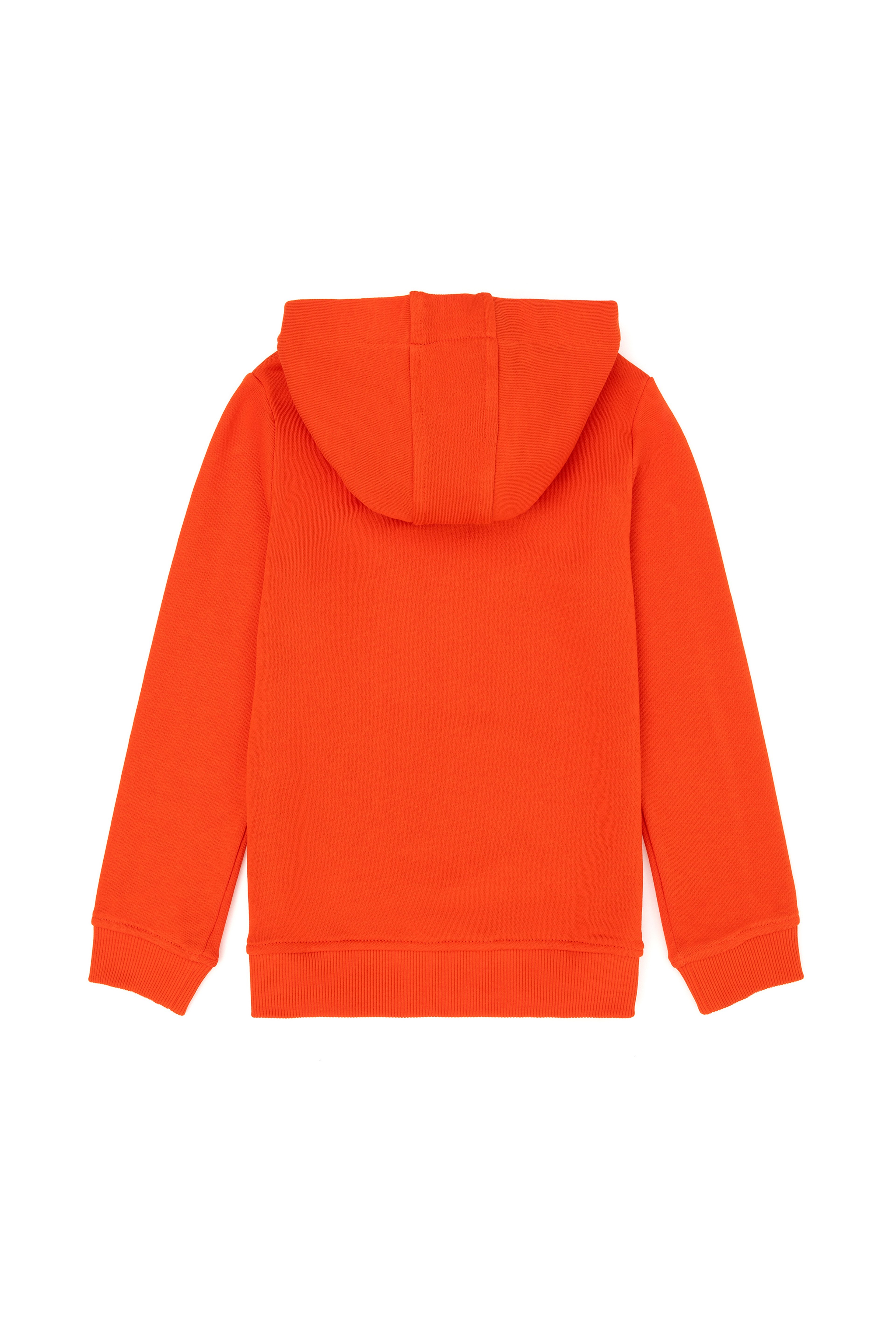 Çocuk Turuncu Basic Kapüşonlu Sweatshirt - Image 2