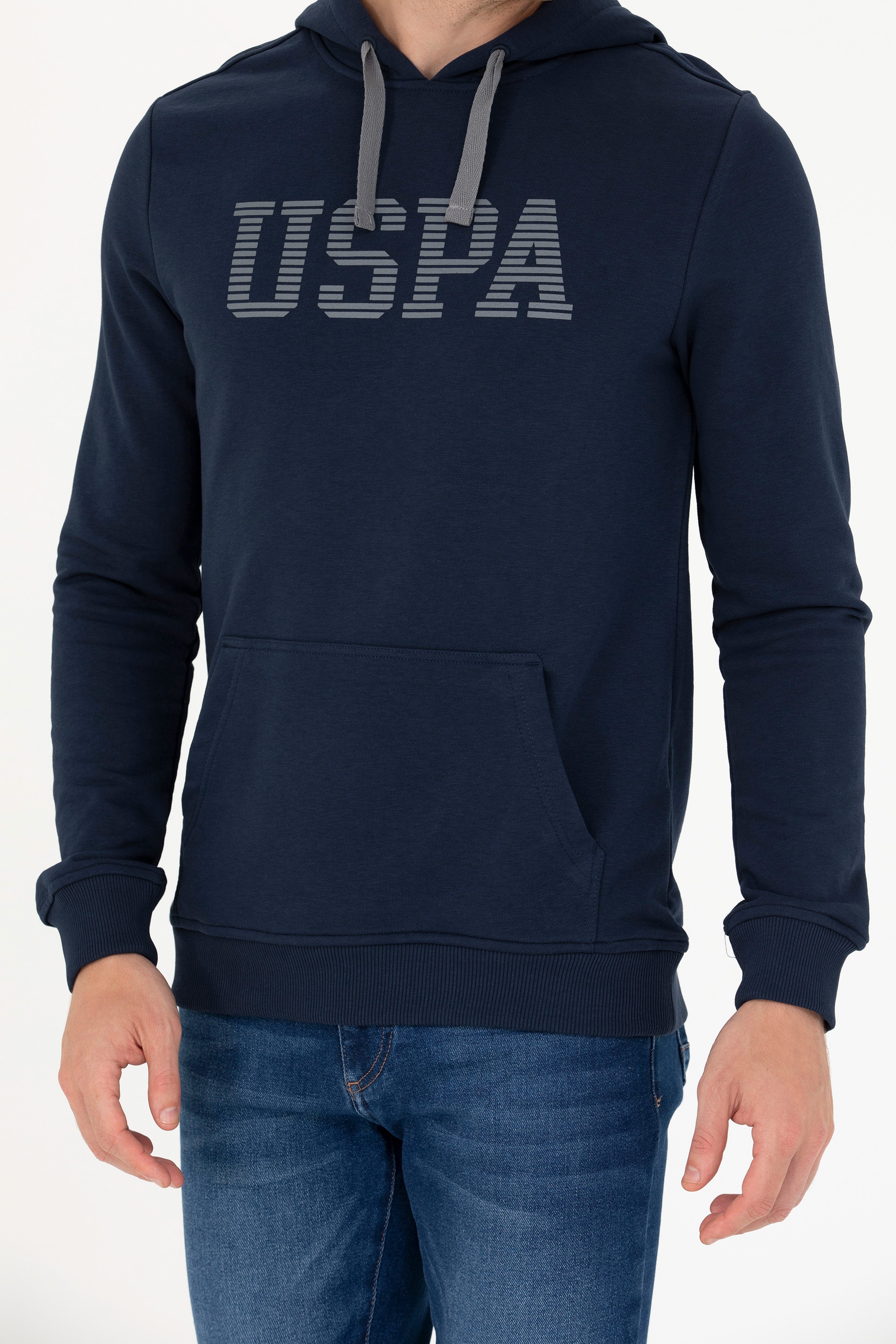 Erkek Lacivert Basic Sweatshirt - Image 6