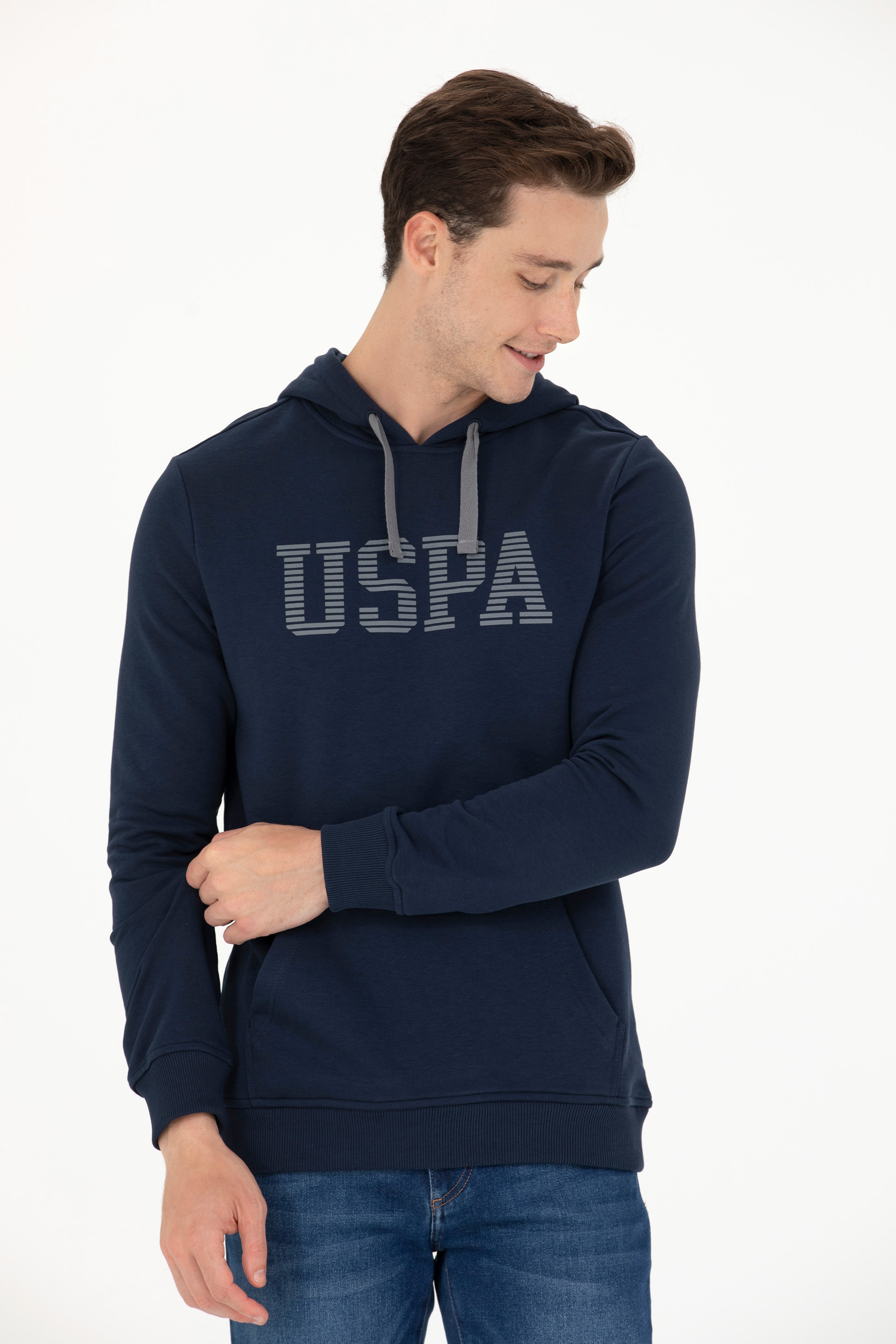 Erkek Lacivert Basic Sweatshirt - Image 1