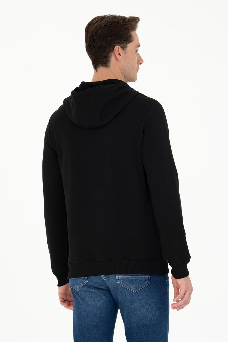 Erkek Siyah Basic Sweatshirt - 50276087019