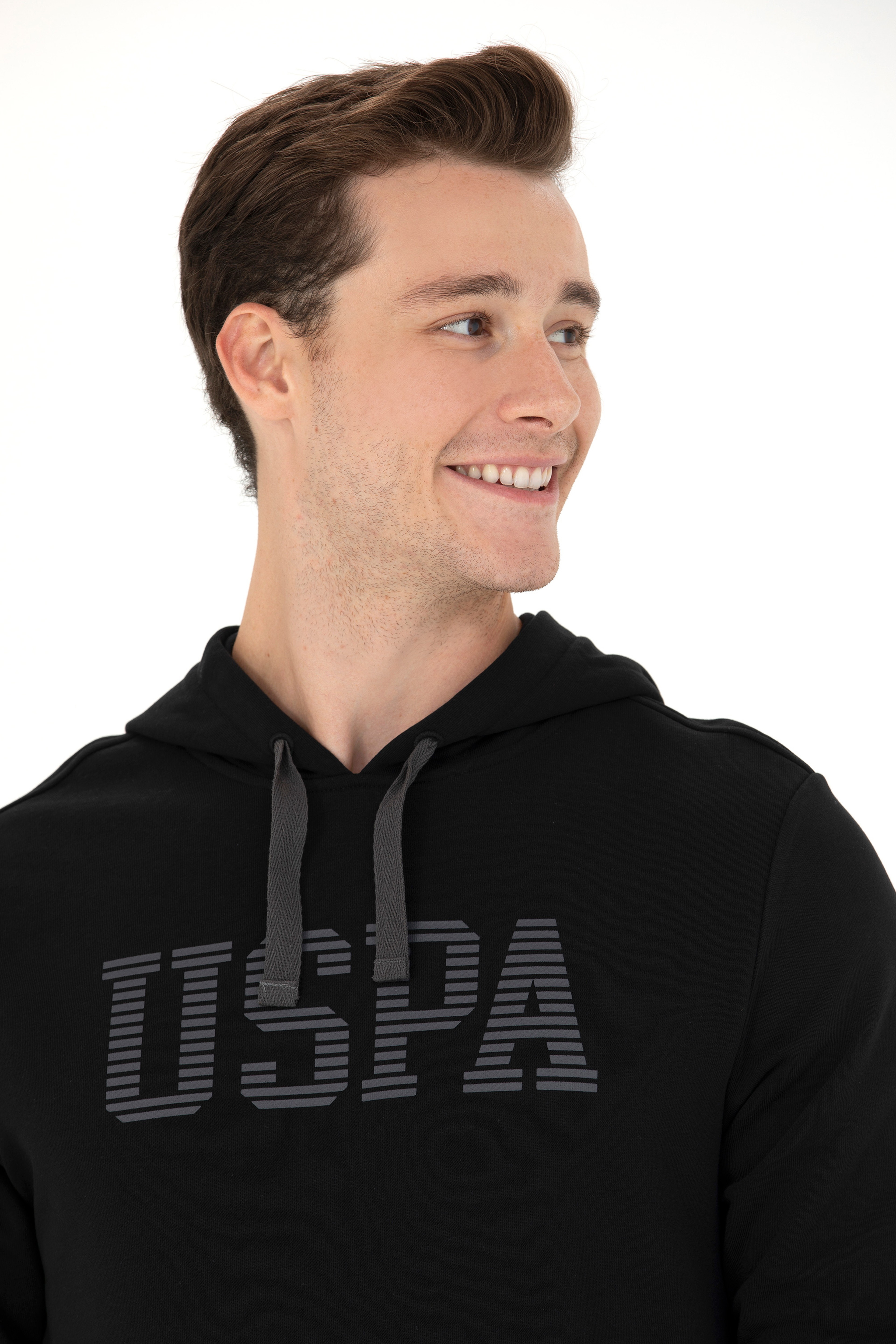 Erkek Siyah Basic Sweatshirt