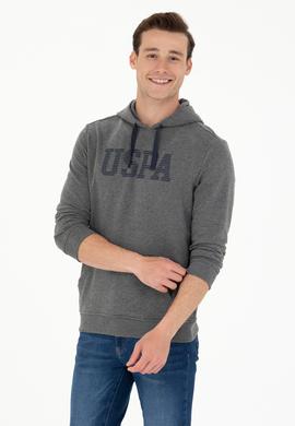 Erkek Antrasit Melanj Basic Sweatshirt - 50276087024