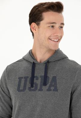 Erkek Antrasit Melanj Basic Sweatshirt - 50276087024