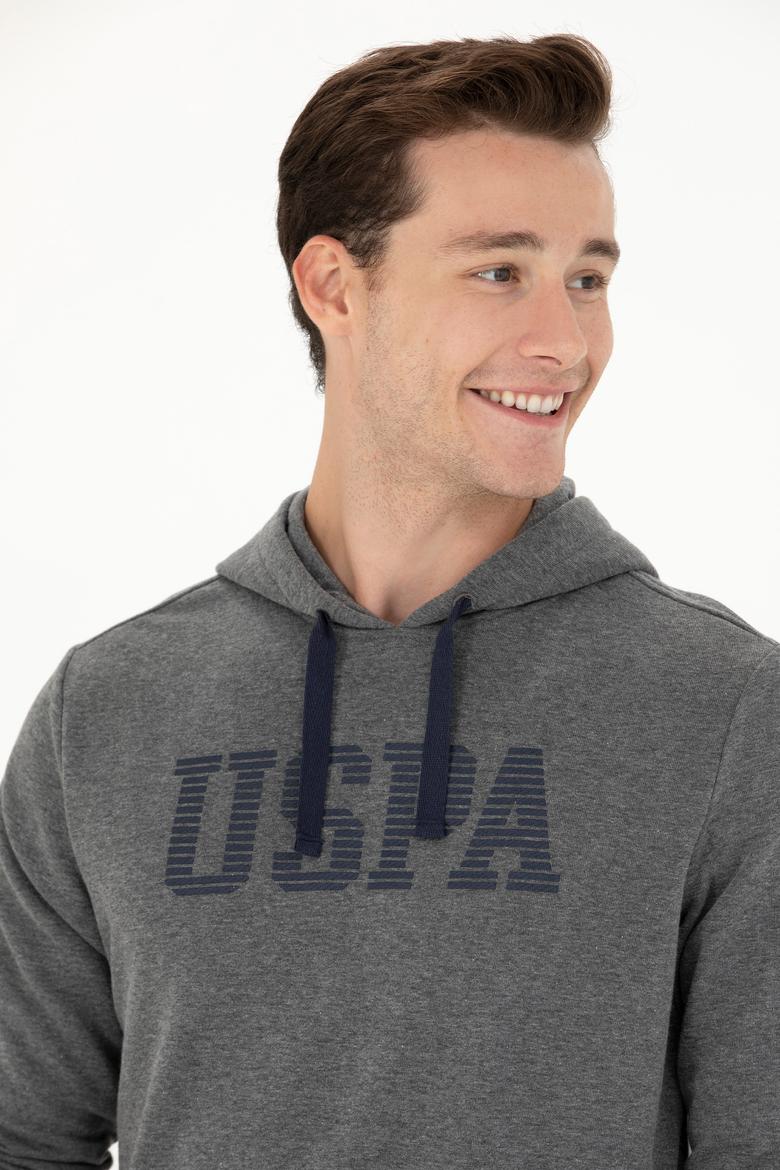 Erkek Antrasit Melanj Basic Sweatshirt - 50276087024