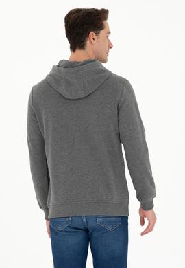 Erkek Antrasit Melanj Basic Sweatshirt - 50276087024