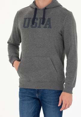 Erkek Antrasit Melanj Basic Sweatshirt - 50276087024