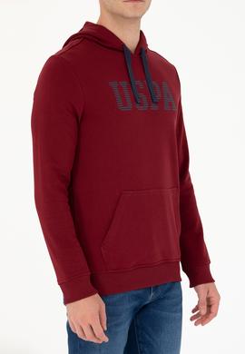 Erkek Bordo Basic Sweatshirt - 50276087031