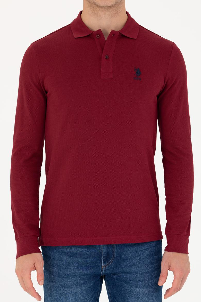 Erkek Bordo Basic Sweatshirt - 50269404161
