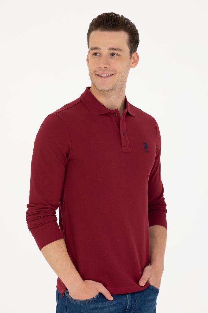 Erkek Bordo Basic Sweatshirt