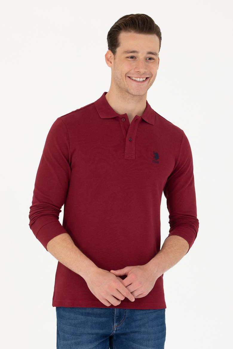 Erkek Bordo Basic Sweatshirt - 50269404161