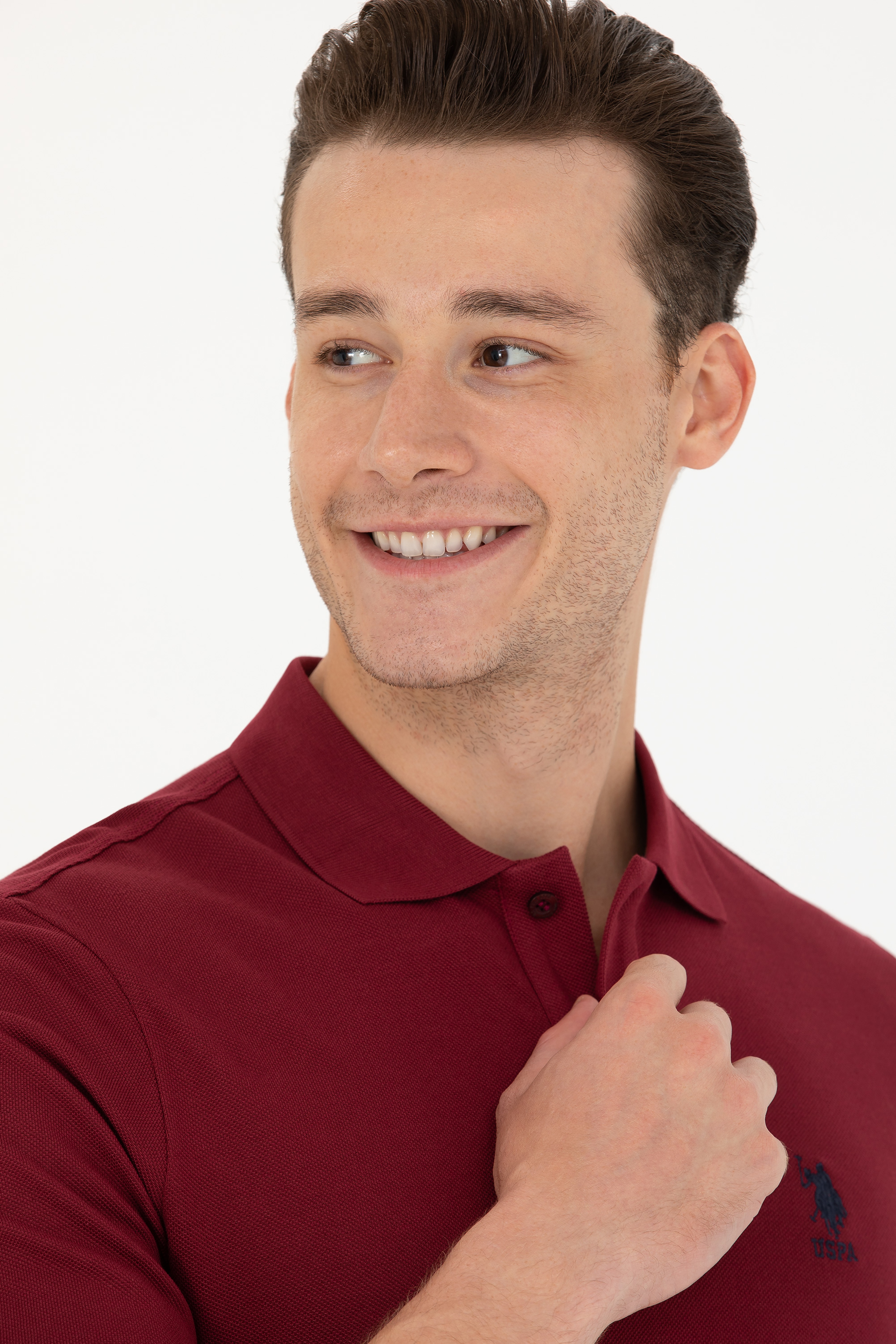 Erkek Bordo Basic Sweatshirt