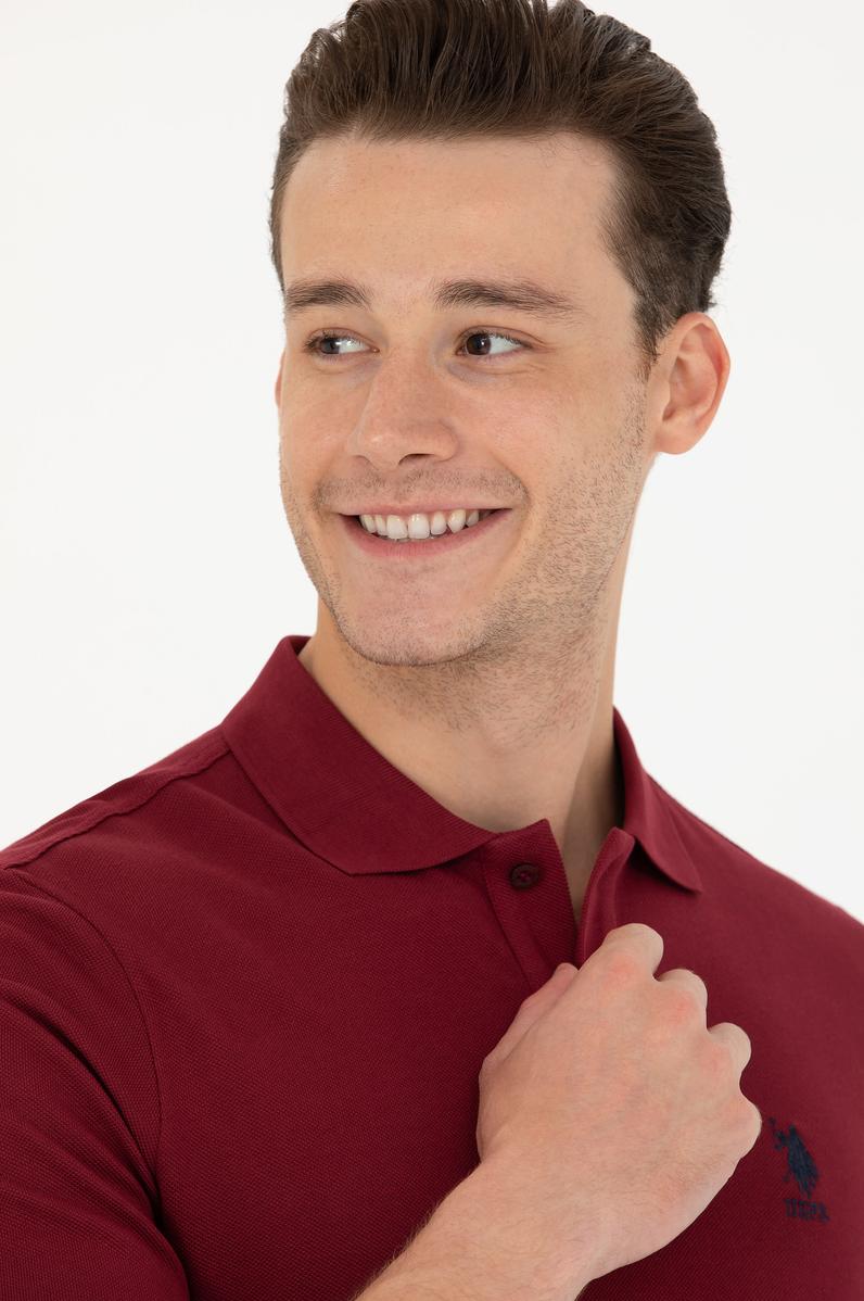 Erkek Bordo Basic Sweatshirt